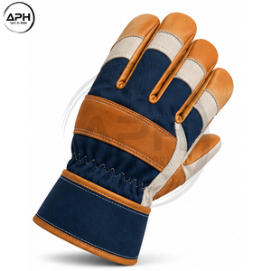 Guantes de Cuero con Marca Personalizada, Etiqueta Privada, OEM, ODM, Venta al por Mayor, Diseño de Costuras en el Puño Extendido, Guantes Canadienses - Product Image 4