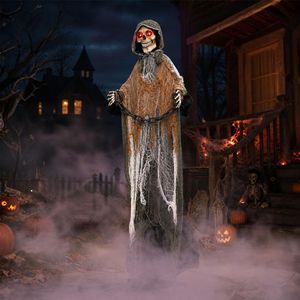 Lebensgroße Halloween-Dekoration für Draußen mit Kette 5,7 Fuß - Product Image 3