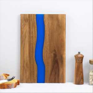 Tabla de Cortar de Madera y Resina, Pulida a Mano, Ecológica, Apta para Lavavajillas, con Logotipo Personalizable, Tabla para Cortar Queso - Product Image 2