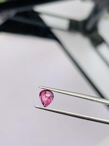Saphir rose naturel d'origine Mozambique, 0,74 ct, taille poire, pierre précieuse non montée, certifiée, gemme précieuse de qualité supérieure, éclat premium pour bijoux - Product Image 1