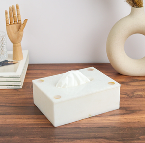 New Arrival Modern Eco-Friendly <b>Marble</b> Tissue Box Cover Luxury Rectangular Tissue Holder Home Decor - Product Image 1