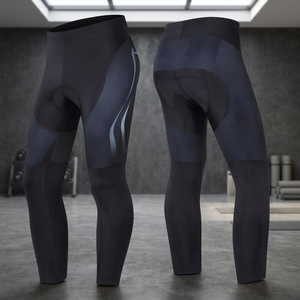 Custom <b>Men's</b> <b>Thermal</b> Cycling Bib Tights Winter Bike <b>Pants</b> Gel Pad Riding Trousers Outdoor Mountain Biking - Product Image 2