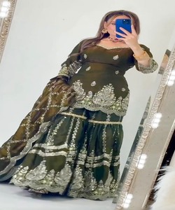 Purple Vintage Quick Dry <b>Kurta</b> Set Floral Dupatta <b>Women</b> Ethnic Wear Party Outfit India Pakistan 86784- NEVIL-(NF-1297) - Product Image 2
