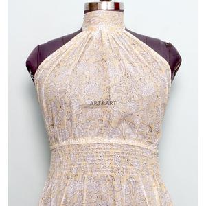 Robe longue d'été élégante pour femme, style streetwear, sexy, pour soirée, avec dos nu, sans manches, taille naturelle, design raffiné - Product Image 2