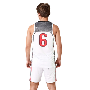 Uniforme de Baloncesto Sublimado de Último Diseño, Logotipo Personalizado, Conjunto de Camiseta y Pantalones Cortos de Baloncesto de Malla Transpirable, Fabricante OEM ODM - Product Image 4