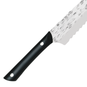 9 Inch Bread <b>Knife</b> Serrated Stainless Steel Blade Black Riveted Handle Professional Kitchen Slicer for Bread <b>Cake</b> Pastry <b>Cutting</b> - Product Image 5