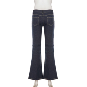 Canvas Winter <b>Women</b> Flare <b>Jeans</b> High Waist Full Length Casual Pants - Product Image 2