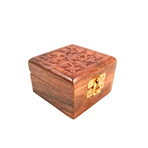 Caja de Joyería de Madera de Pino sin Acabado al por Mayor con Espejo Interior, Logotipo Personalizado, 6 Compartimentos, Organizador de Almacenamiento para Anillos y Pendientes - Product Image 2
