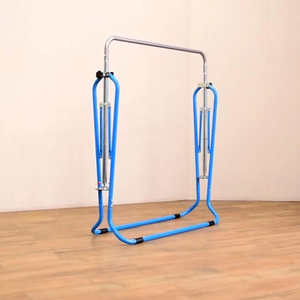 Durable Steel Frame <b>Indoor</b> <b>Pull</b>-<b>Up</b> <b>Bar</b> for Children Toddler Friendly and Height Adjustable Horizontal <b>Bars</b> - Product Image 1