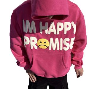 Sudaderas con capucha de algodón con estampado de soplo personalizado Logotipo personalizado Sudadera con capucha con estampado de letras de gran tamaño Sudaderas con capucha para hombre Sudaderas de alta calidad - Product Image 5