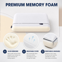 Oreiller cervical en mousse à mémoire de forme certifié ergonomique, non toxique et écologique pour un sommeil sain et une utilisation sécurisée