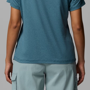 T-shirt classique en coton pour femme, col rond, manches courtes, avec logo, design élégant, vêtement décontracté pour les acheteurs en gros, OEM 2026 - Product Image 6