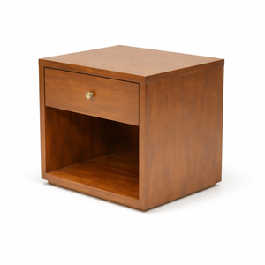 Table de chevet en bois Terra, table de nuit moderne, mobilier de chambre naturel, vente en gros OEM, bois massif personnalisé, minimaliste, hôtel et maison - Product Image 4