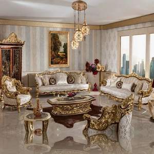 Luxury Traditional European Sectional <b>Sofa</b> Set Sponge <b>Wood</b> <b>Frame</b> L-Shape Design Eco-Friendly Durable Living Room Apartment Hotel - Product Image 4