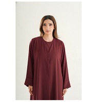 Abaya musulmane pour femmes, imprimée, de qualité supérieure, légère, respirante, décontractée, traditionnelle, pour tous les jours, robe modeste pour l'hiver