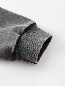 Sweat-shirts à capuche pour hommes avec strass, 400 GSM, en molleton mélangé coton, coupe oversize, style streetwear, fabricant OEM sous marque privée - Product Image 5