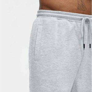 Pantalon de survêtement gris pour homme, taille élastique avec cordon de serrage, décontracté, tricoté, pour l'automne, avec poches latérales, respirant, coupe mi-lourde - Product Image 3