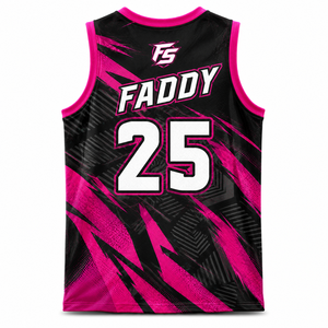 Maillot de basketball personnalisé de haute qualité à sublimation, séchage rapide, respirant, uniforme d'entraînement d'équipe, t-shirt de sport en mesh pour homme - Product Image 2