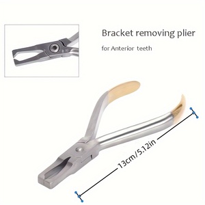 Orthodontic <b>Bracket</b> Remover Pliers Straight Handle Stainless Steel Dental Instrument Dental Orthodontic ISO Approved - Product Image 3