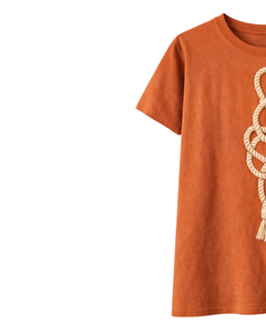 <b>Rope</b> Knot Graphic T Shirt Women Casual Short Sleeve Crew Neck Cotton Summer Tee Vintage Streetwear Fashion Top Custom Print - Product Image 3