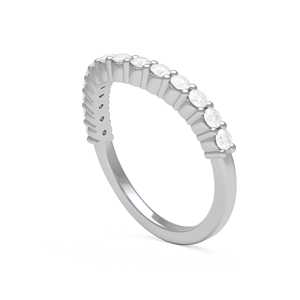 Anillo Apilable con Diamante Cultivado en Laboratorio de Corte Redondo, Personalizado en Oro Sólido de 14K o 18K, con Engaste de Puntas, Anillo de Boda Minimalista y Delicado, Fabricante - Product Image 3