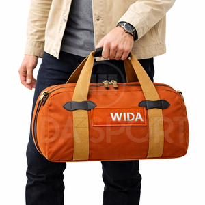 Bolsa de Gimnasio de Lona Ligera Personalizada, Fabricante de Bolsas Deportivas de Viaje con Compartimento para Zapatos, Impermeable, Gran Capacidad, OEM, ODM - Product Image 4