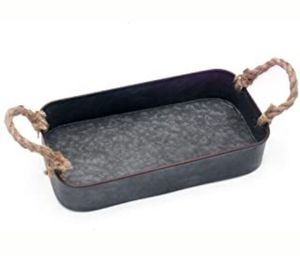 Plateau de service en métal brillant, forme irrégulière, design glamour poli, couleur unie durable, vaisselle décorative pour fêtes - Product Image 4