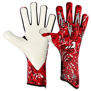 Gants de gardien de but de football professionnels en latex allemand blanc Contact Pro, vente chaude, fabriqués au Pakistan - Product Image 1