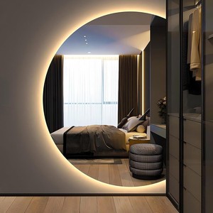 Acacia Wood Wall <b>Mirror</b> Wholesale - Modern LED Wooden <b>Mirror</b> - Product Image 4