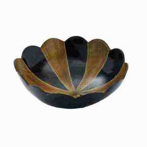 Handcrafted Buffalo Horn <b>Serving</b> Bowl with Animal Style <b>Spoon</b> – Polished Natural Decor Set - Product Image 1