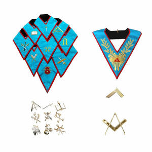 Écharpe de Maître de la Franc-Maçonnerie Rite de Memphis-Misraim pour Hommes Adultes - Couleurs Personnalisables, Logo Inclus - En Stock, Prise en Charge des Commandes d'Échantillons en 7 Jours - Product Image 3