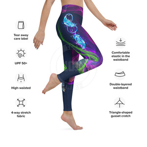 Material suave y transpirable que te mantiene fresca y cómoda durante todo el día. Leggings para mujer. - Product Image 4