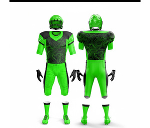 Ensemble d'uniformes de football américain haute performance – Sublimation intégrale |   Ensemble de football avec maillot et pantalon |   Polyester respirant - Product Image 4