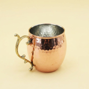 Custom Logo Pure Solid Copper Moscow Mule Mug Handcrafted Hammered Beer Cup Luxury Barware for Restaurant and Party <b>Gift</b> - Product Image 6