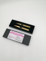 Penawaran Kustomisasi Pinset Alis Plasma Emas Baja Anti Karat Label Pribadi Pinset Alis Ujung Miring Runcing Pinset Kecantikan Rambut