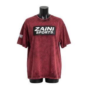 T-shirt femme délavé à l'acide en coton jersey premium GSM, couleur vintage douce, avec impression de logo personnalisé en silicone - Product Image 1