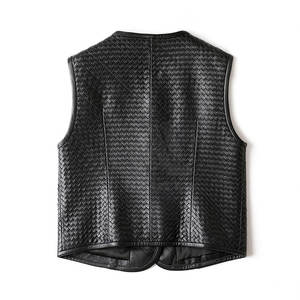 Gilet en cuir véritable pour femme à prix raisonnable, coupe-vent, haute qualité, personnalisable, gilet tendance - Product Image 3