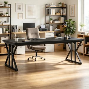 Scrivania per Laptop in Alluminio Contemporanea, Pieghevole e Portatile, con Supporti Regolabili per Uso Domestico, Ufficio o Hotel - Product Image 1