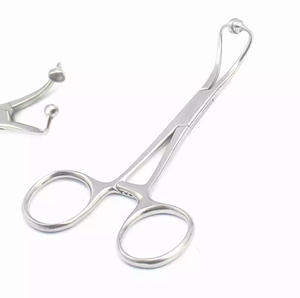 Pinzas de Toalla Backhaus Manuales de Acero Inoxidable de Alta Calidad con Mordazas de Bola y Encaje de 4 Pulgadas y Bloqueo de Trinquete para Uso Dental Profesional - Product Image 1