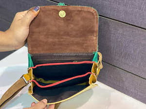 Nouveau Style occidental imprimé Animal fourrure cuir sacs à bandoulière de haute qualité à la mode véritable fourrure animale cuir fronde côté sacs à main - Product Image 4