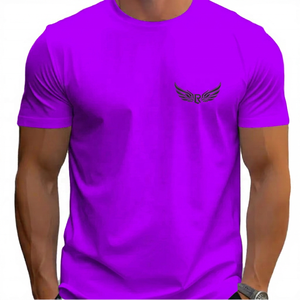 T-shirt à manches courtes gris clair pour homme avec motif dessiné blanc, col rond, coupe décontractée, longueur normale, design imprimé - Product Image 4
