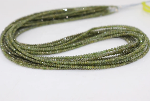 AAA Rare 100% Natural Green Diamond Faceted Rondelle Beads 2-2,5mm 15,5 pulgadas para la fabricación de joyas - Product Image 2