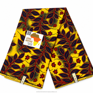 Ankara Wax Print Cotton Fabric African Textile Material for Fashion Apparel <b>Dresses</b> Skirts and Garments - Product Image 5