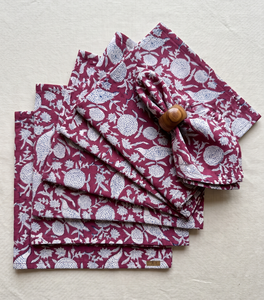 Servilletas Cuadradas de Algodón 100% Suave con Estampado a Mano, Artesanales Indias, Ecológicas, Reutilizables, de Lujo para Bodas, Venta al Por Mayor - Product Image 2