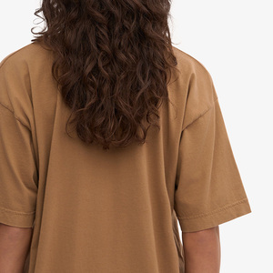 Camiseta de Verano para Mujer, Ecológica, 100% Algodón Orgánico, con Logotipo, Transpirable, Casual, Talla Grande, Manga Corta, Sin Tejido - Product Image 5