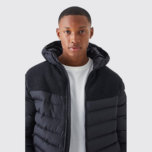 New Arrival Slim Fit Fashionable Spring <b>Varsity</b> <b>Jacket</b> Panel Design Standard Weight Custom Front <b>Plain</b> Wholesale Men's <b>Jackets</b> - Product Image 5