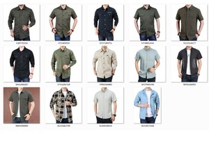 Camiseta Casual de Manga Larga, 100% Algodón Tejido, Lisa, Antiarrugas, Transpirable, Talla Grande, para Otoño - Product Image 6