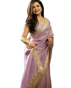 Fournisseur indien vendant des saris ethniques en soie pure et en viscose, en soie Tussar, prêts à porter, minimalistes, personnalisables, pour femmes - Product Image 1