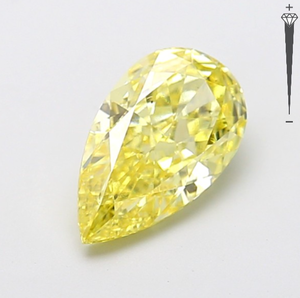 Diamante Cultivado en Laboratorio con Certificación IGI, Corte Pera Modificado de 2.51 CT, Color Amarillo Intenso Fantasía, Claridad VS2, CVD LG 795641436 para Joyería - Product Image 2