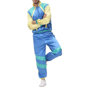 Custom <b>Men's</b> Hooded Solid Windbreaker Tracksuit Cotton Sport <b>Jacket</b> 2 in 1 Design Track Jogging <b>Half</b> <b>Zip</b> Windbreaker Tracksuit - Product Image 1